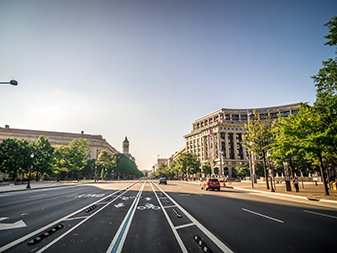 Street view in downtown DC