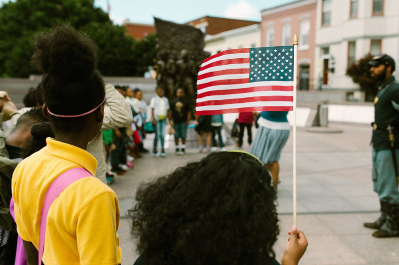 Children at African American Civil War Memorial and Museum - Museum and Memorial in Washington, DC Children at African American Civil War Memorial and Museum - Museum and Memorial in Washington, DC