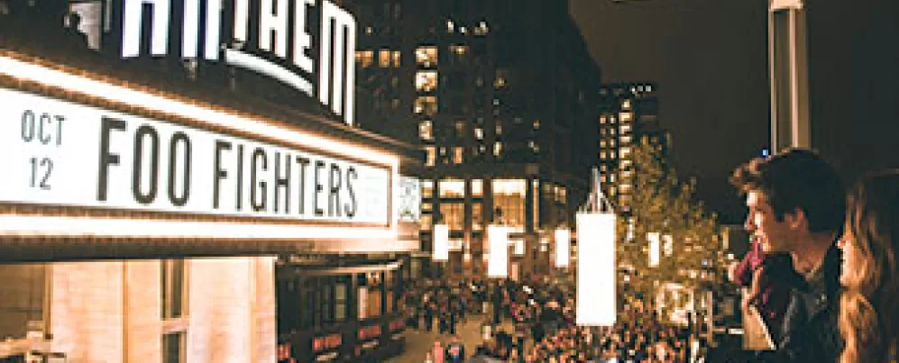 Anthem marquee sign at The Wharf