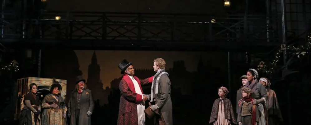 Photo taken of the stage production of A Christmas Carol