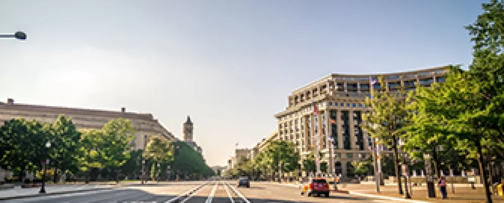 Street view in downtown DC